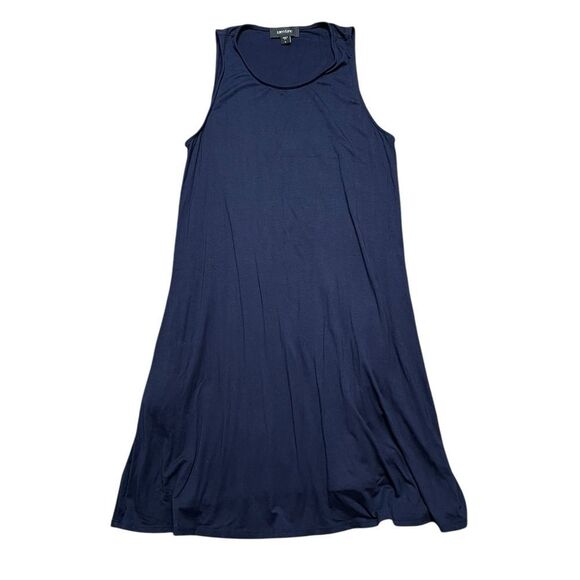 Karen Kane Maggie Trapeze Dress Navy Blue Size Large - Picture 2 of 4
